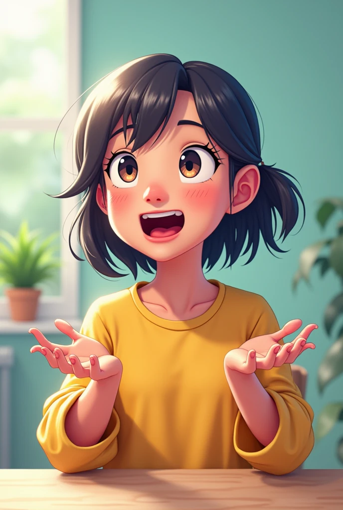 A girl is say like video