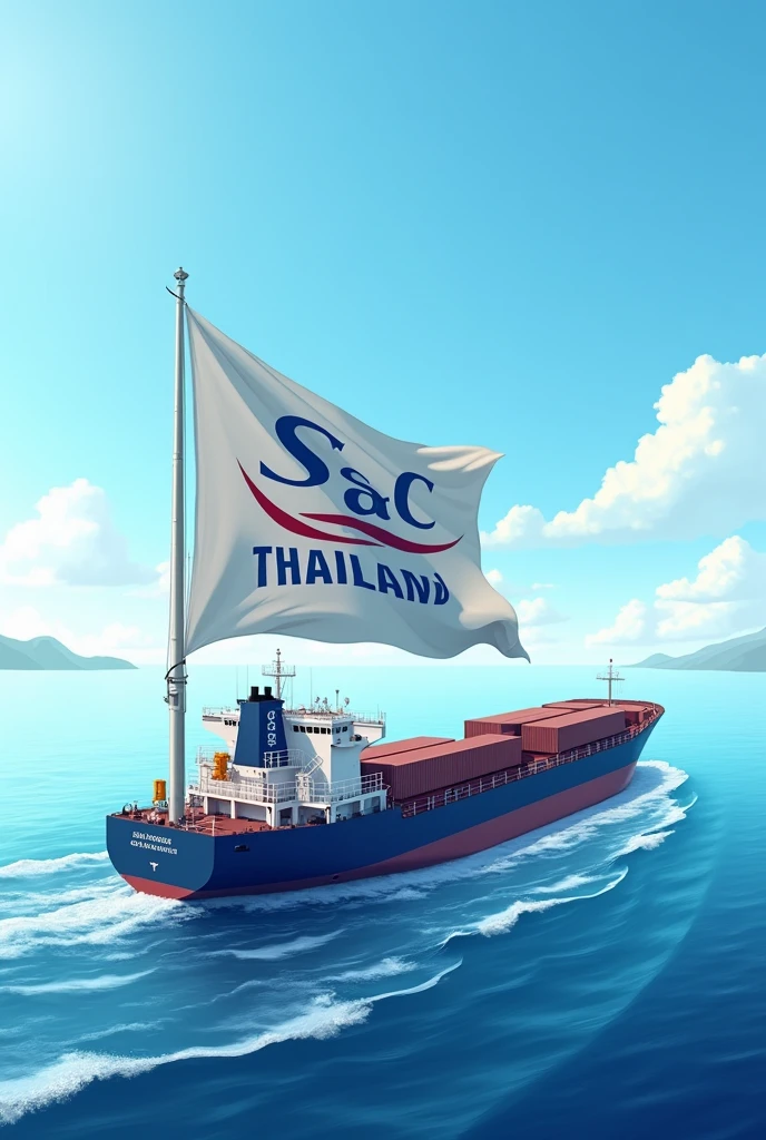 Sea-log agency (Thailand) in Flag on Vessel and container
