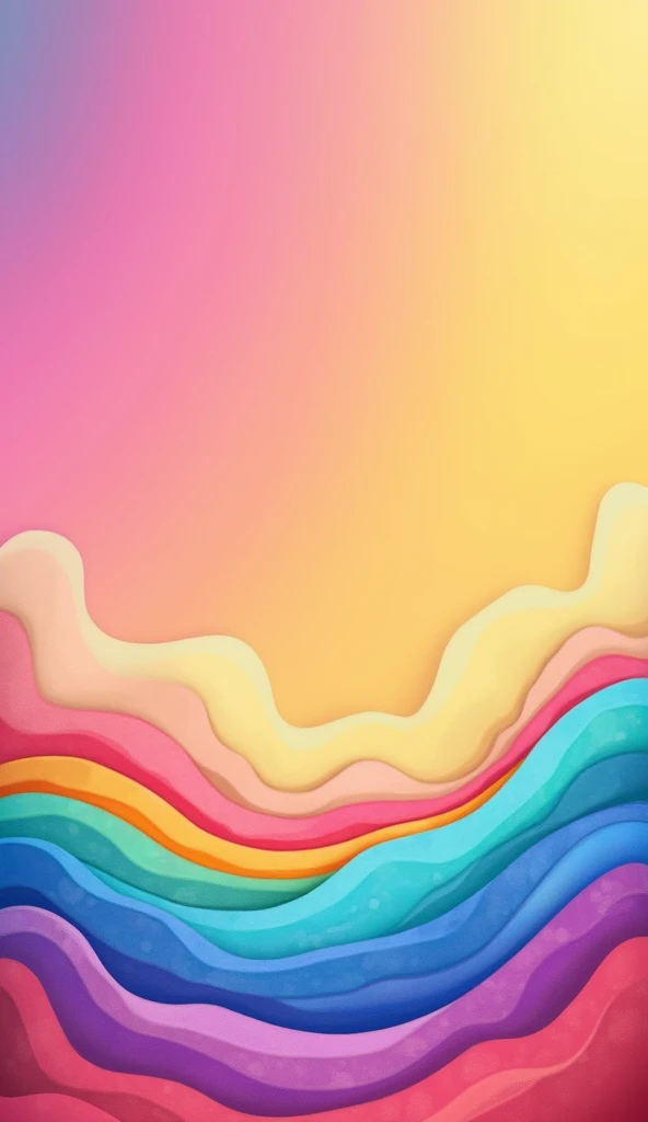 Desing the Empty Screen gradient color design for use as content screen background look awesome for kids app its only background design have from top to till bottom 80% empty and have bottom 20% awesome desing