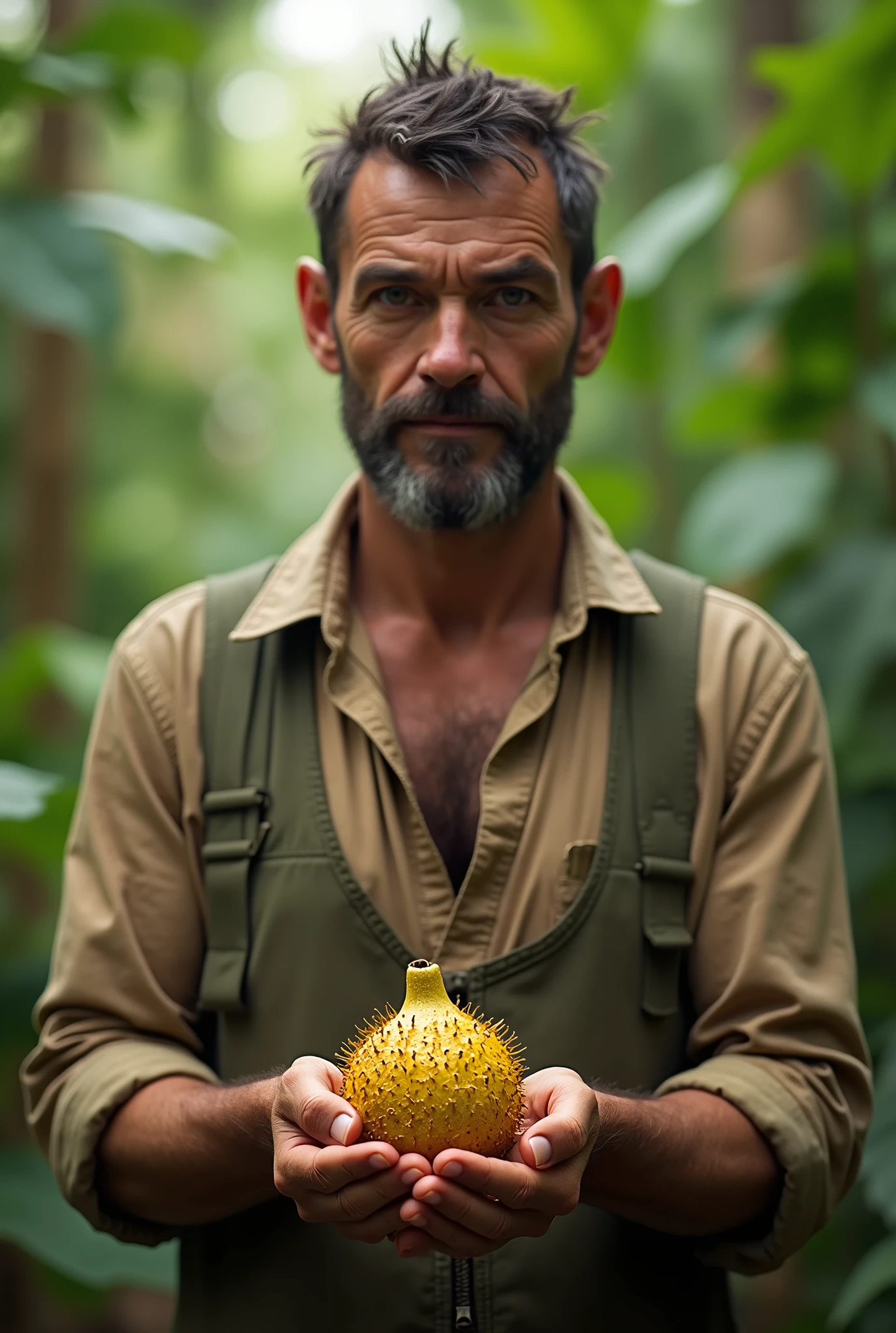 a man holding a wasp fig