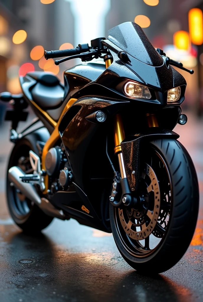 Honda xblade black with gold 
