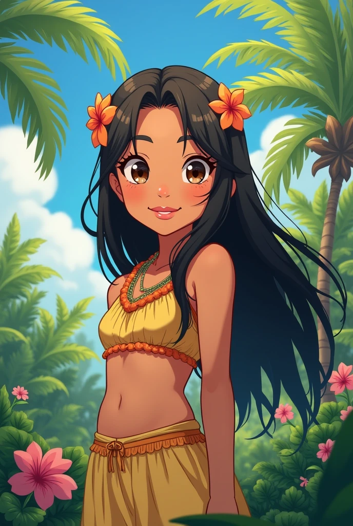Native Hawaiian girl anime 