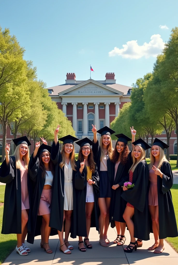 Create an image for an Instagram post about a graduating class