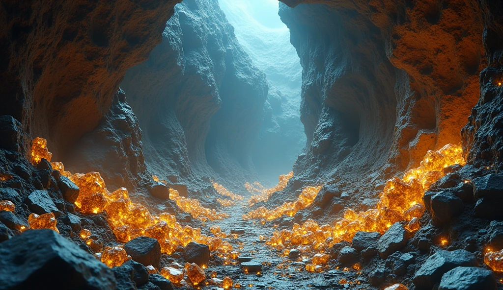 There are a lot of gold ores and various crystal ores under the ground.(best quality,4K,8k,High level,masterpiece:1.2),Ultra Detailed,(lifelike,Photo real,Photo real:1.37)