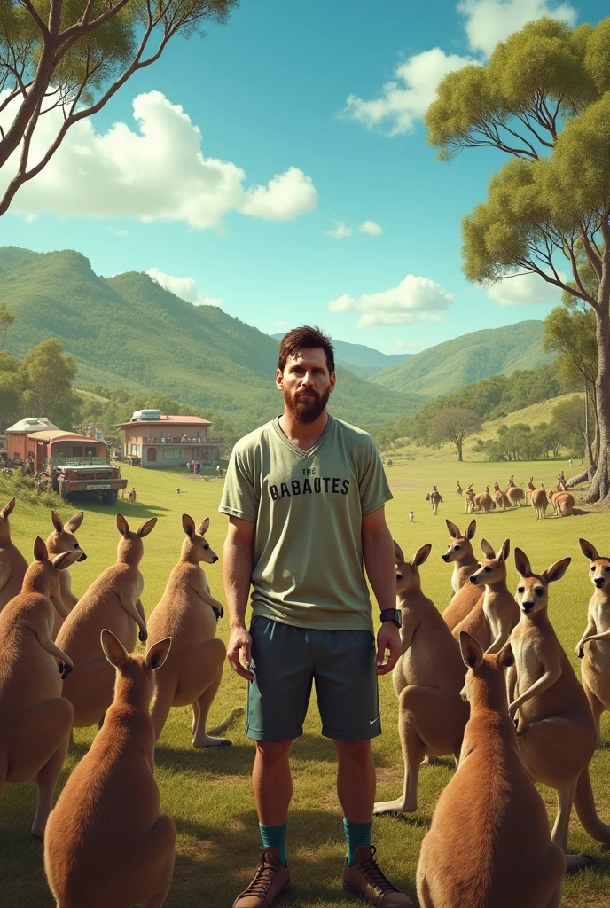 Messi has a kangaroo farm