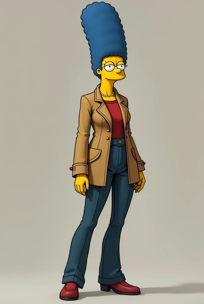 Marge simpson perfect slim body, Whole body, fitted jacket