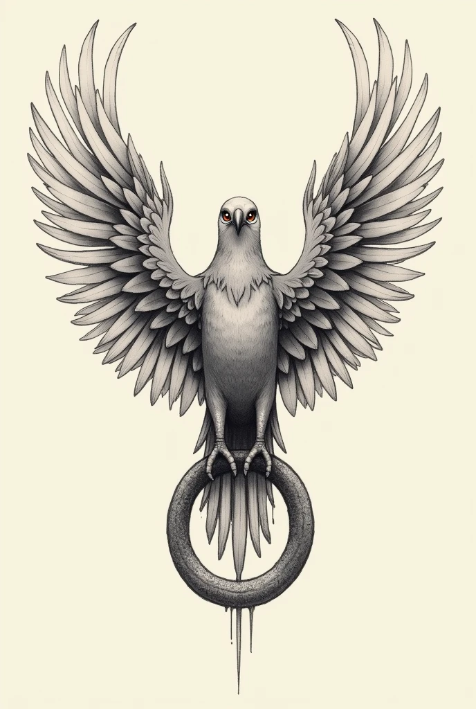 Give a tattoo idea with infinity symbol with eyes and wings
Make infinity symbol horizontal and make it look like a bird
Include the symbol in the bird