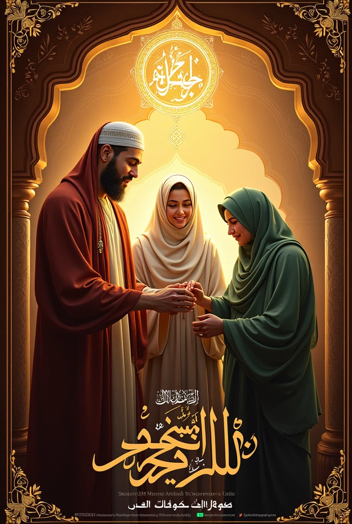 create a shia islamic cover pic for facebook page. brand name khidmat e ahlebait.