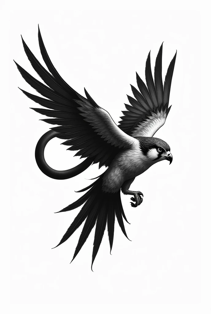 make a bird with infinity symbol as a tattoo idea
