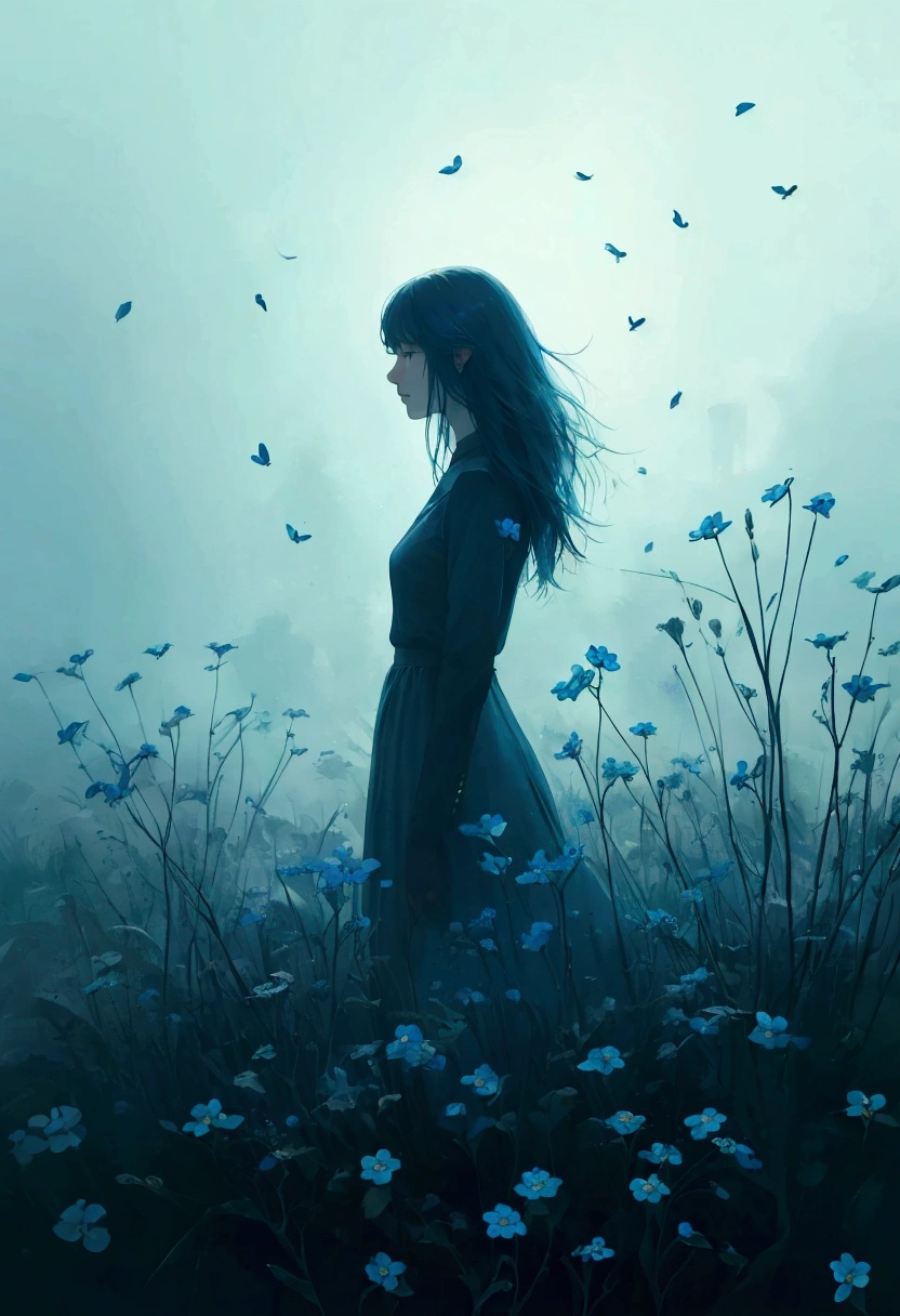 Make a book cover for my novel forget me not,Long Hair, solo, High resolution, Anatomically correct, Winner of numerous awards, Highest quality, High detail, Ultra high definition, 8k
