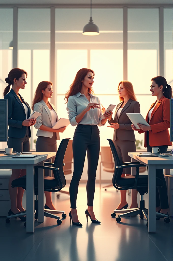 Beautiful Women at Work
