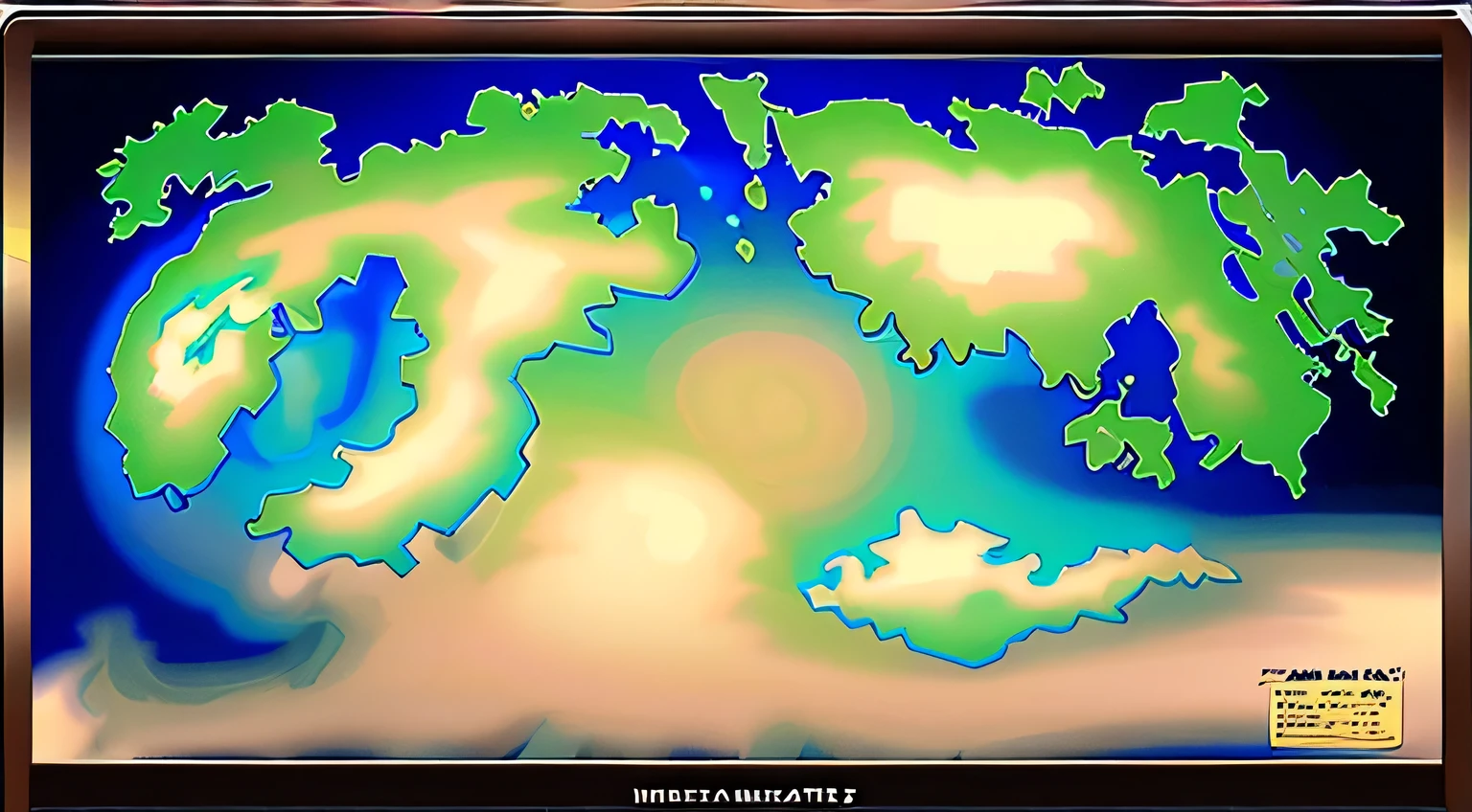 Masterpiece、Ultra-realistic、world map、Detailed terrain