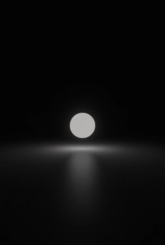 Black background with a white dot in the middle.