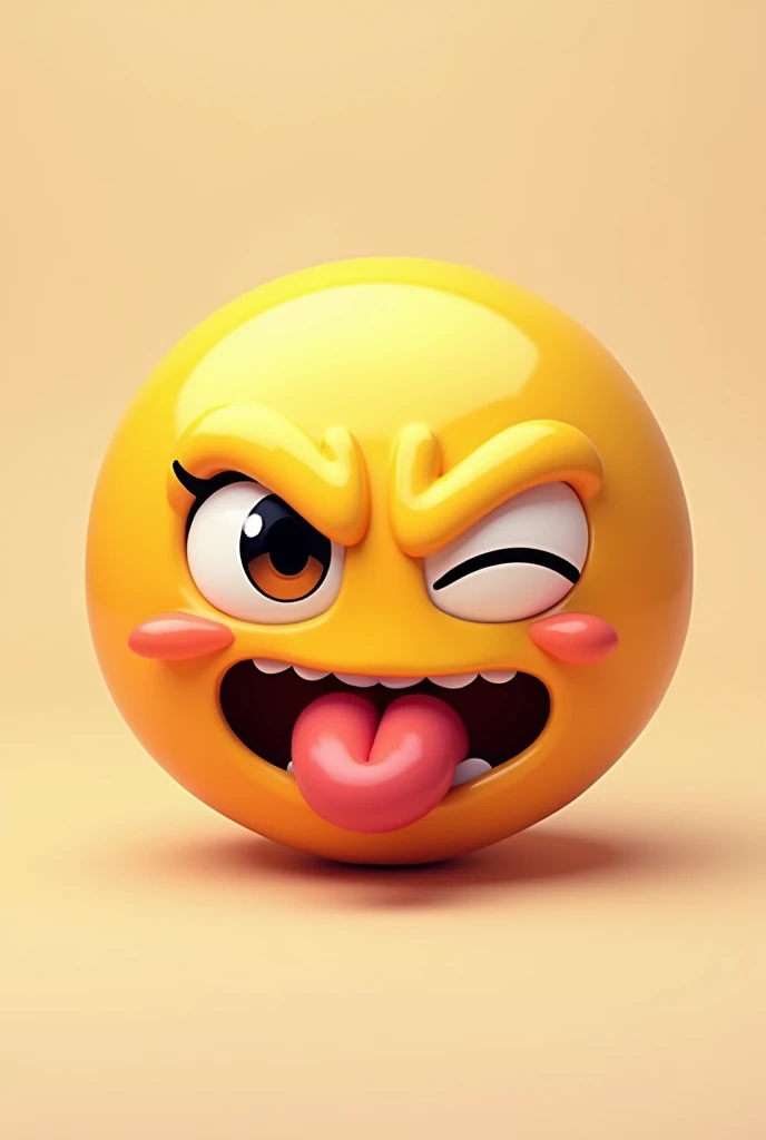 Emoji sticking out tongue rude way