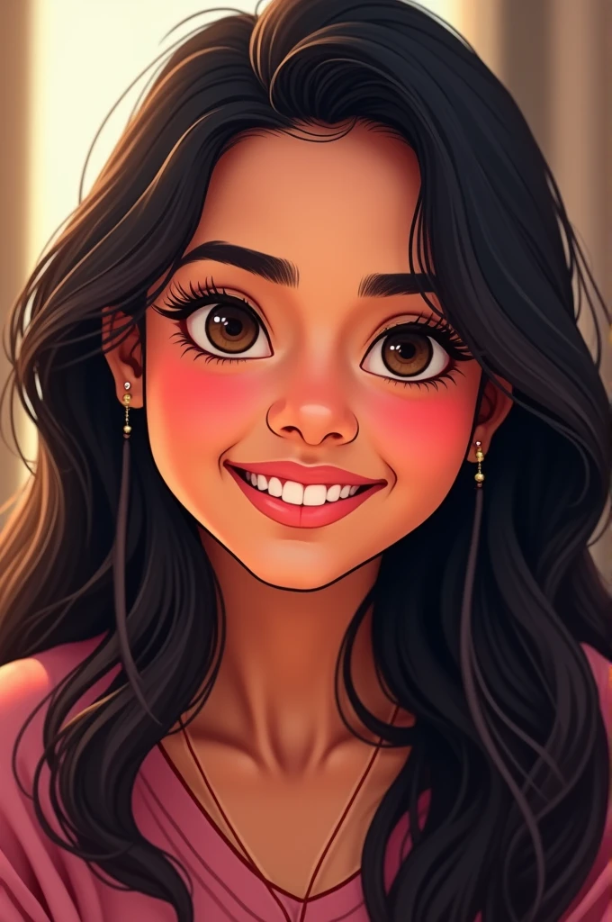 Create a image of a girl named Aditi for WhatsApp dp