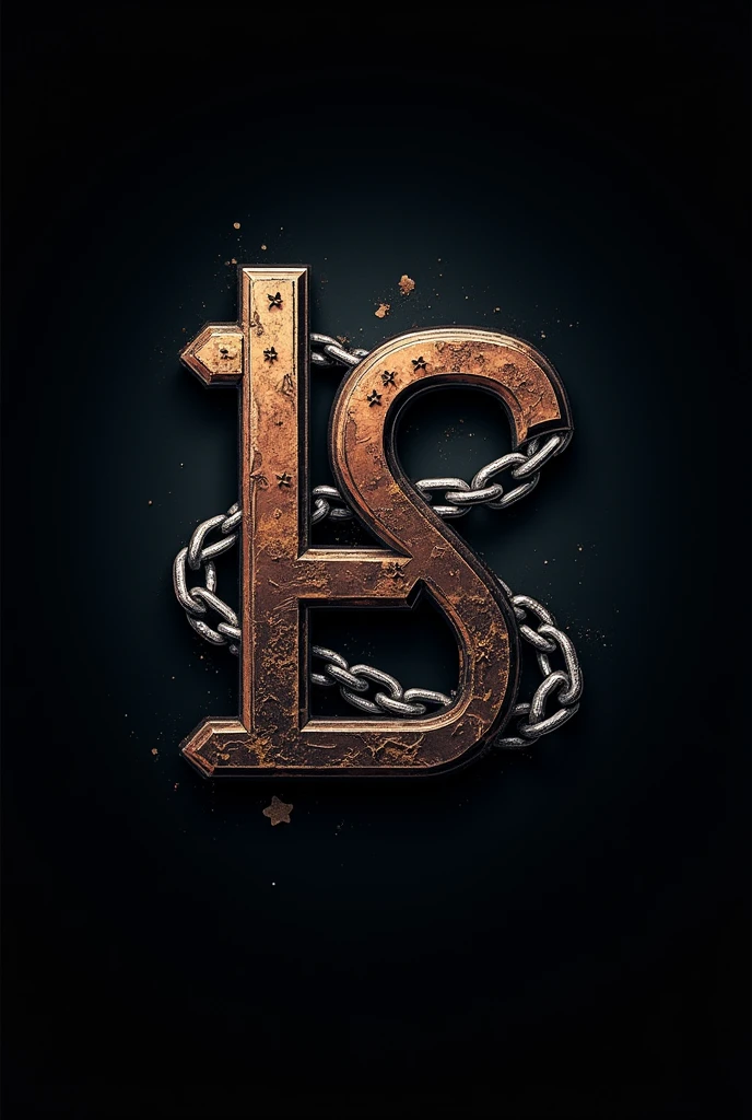 A bolero band logo with the name Los Encadenados that has chains, that the name is in the logo