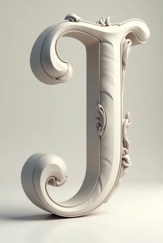 Create a letter J in 3D