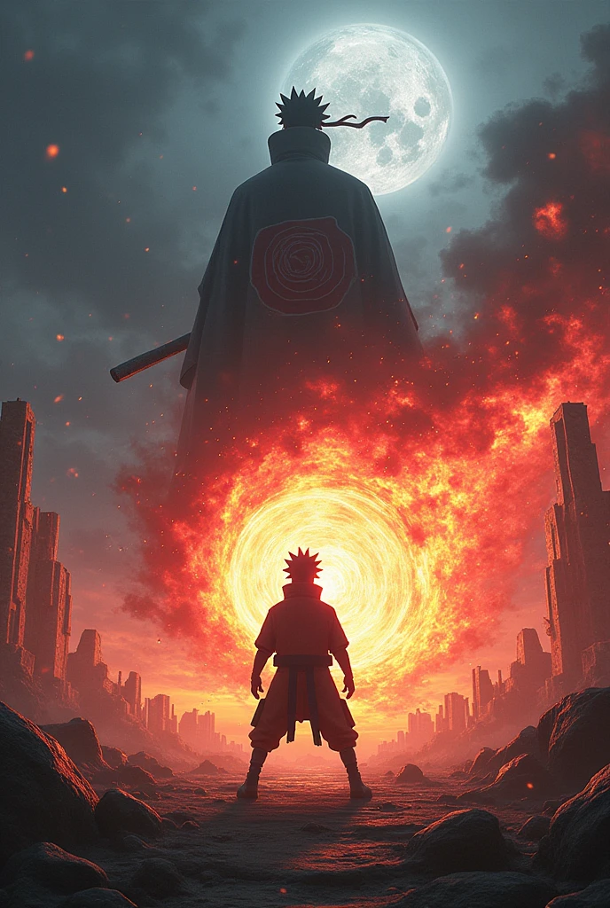 Naruto in battle with pain