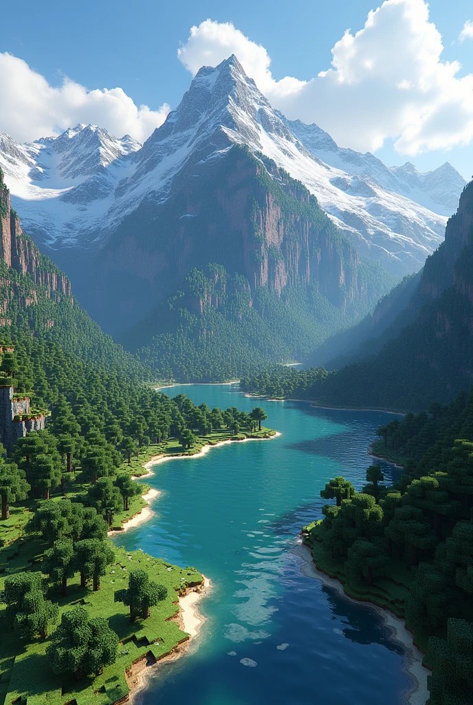 Make a topographical Minecraft world painter map like this:
It's a wooded taiga national park
It's 2000 by 2000 blocks
Is has a lot of unique geological features such as a lake, rivers, small rocky canyons, mountains with snow, and a unique terrain
The mountains somewhat surround the national park, but there can be one in it somewhere up to you