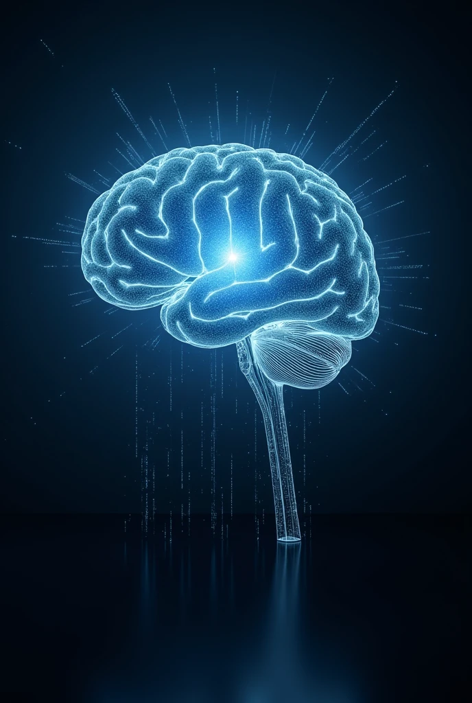 An image of a brain illuminated or protected by a barrier, symbolizing the protection of the mind.