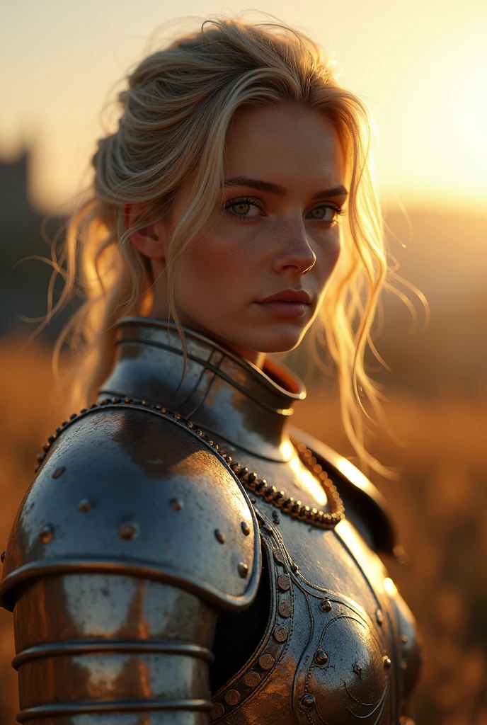 (masterpiece), (extremely intricate:1.3), (realistic), portrait of a girl, the most beautiful in the world, (medieval armor), metal reflections, upper body, outdoors, intense sunlight, far away castle, professional photograph of a stunning woman detailed, sharp focus, dramatic, award winning, cinematic lighting, octane render  unreal engine,  volumetrics dtx, (film grain, blurry background, blurry foreground, bokeh, depth of field, sunset, motion blur:1.3), 𝚌𝚑𝚊𝚒𝚗𝚖𝚊𝚒𝚕, 𝚒𝚗 3𝚍 𝚌𝚊𝚛𝚝𝚘𝚘𝚗
𝙻