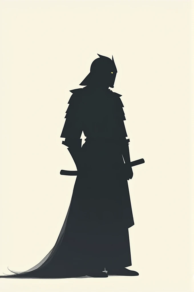A minimalist samurai 4k wallpaper for my phone