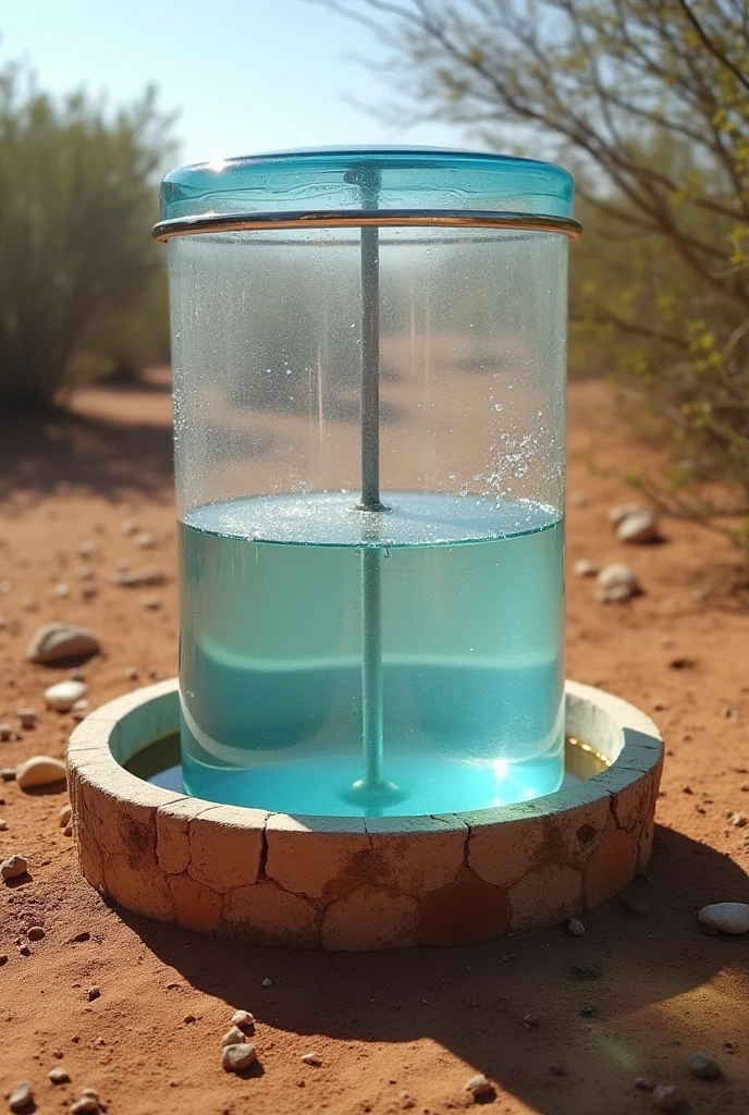 Homemade water desalinator using solar distillation