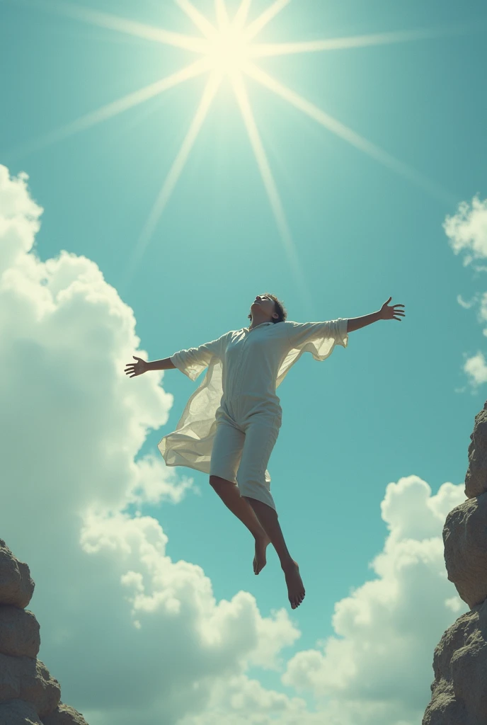Reaching for the greater heights as the human reaching for it the human is falling