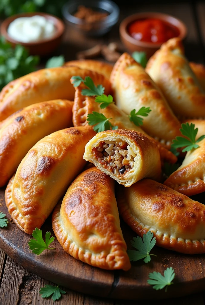 Empanadas of all kinds of flavors