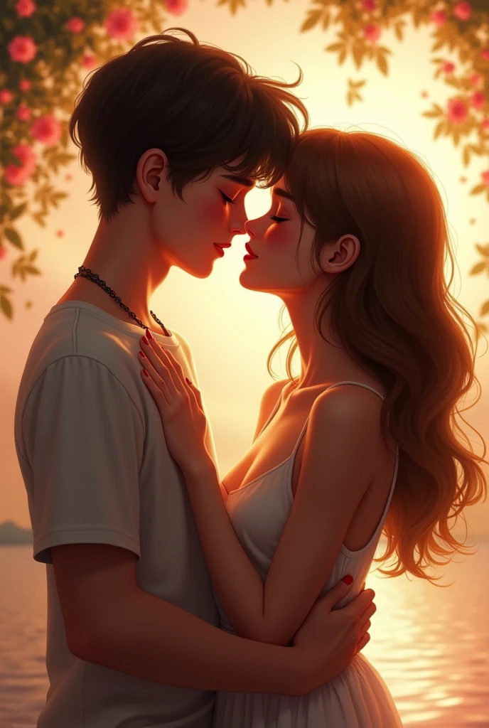 boy kiss A Girl With full Dedication