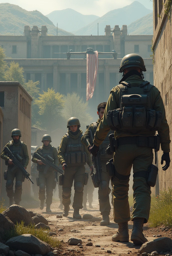 generate an image that has to do with an academy to train people for a zombie apocalypse