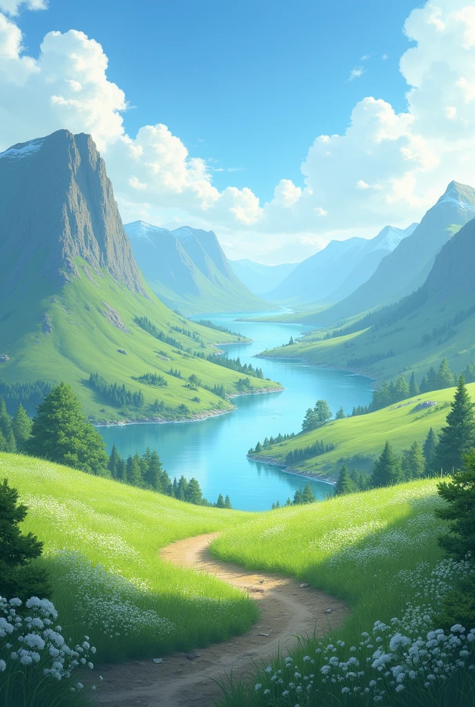 create an aesthetic land 