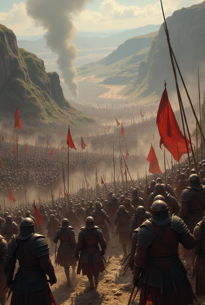 War place between big kingdoms of two