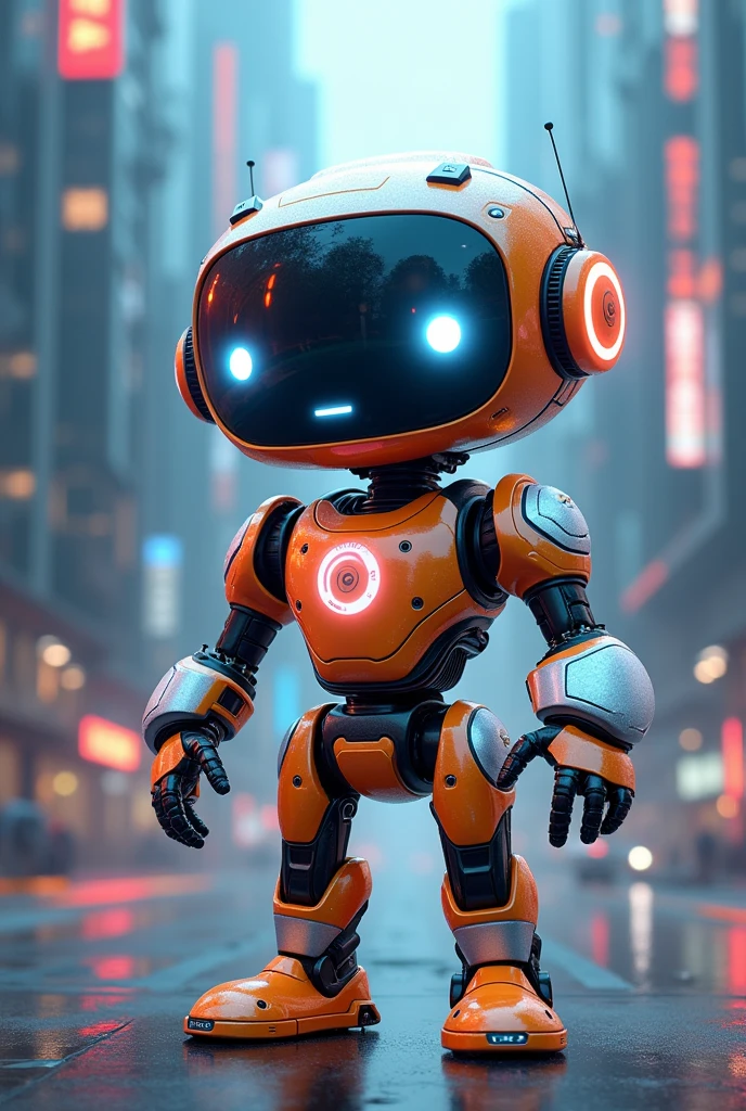 Create a friendly mascot for technology and systems