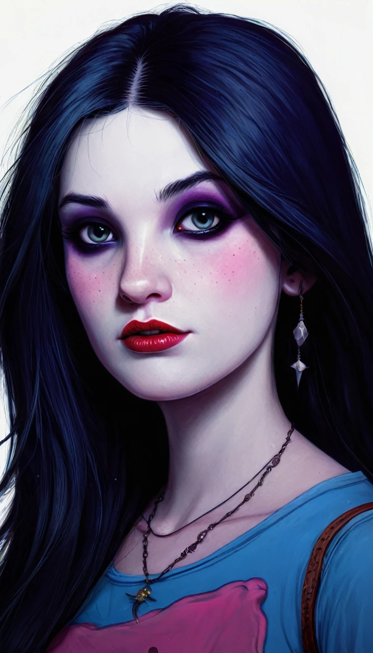 Marceline, Adventure Time, realistic, 80s Dark Fantasy