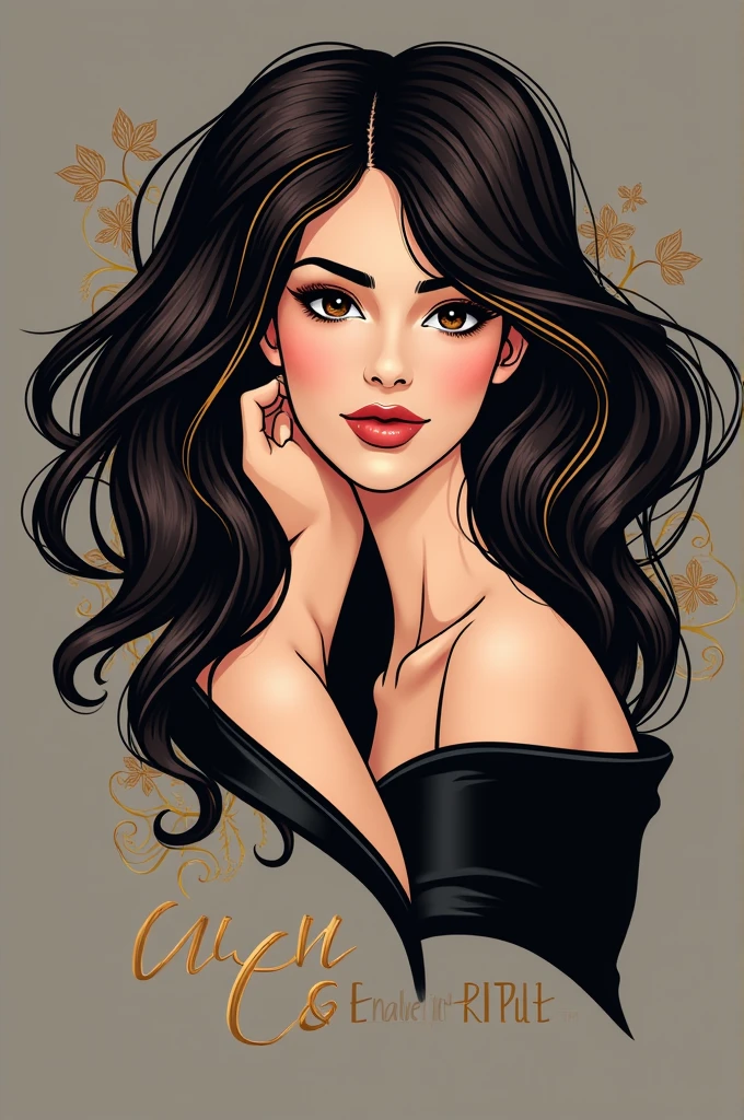 Logo for a luxury beauty salon called Vibes Girls