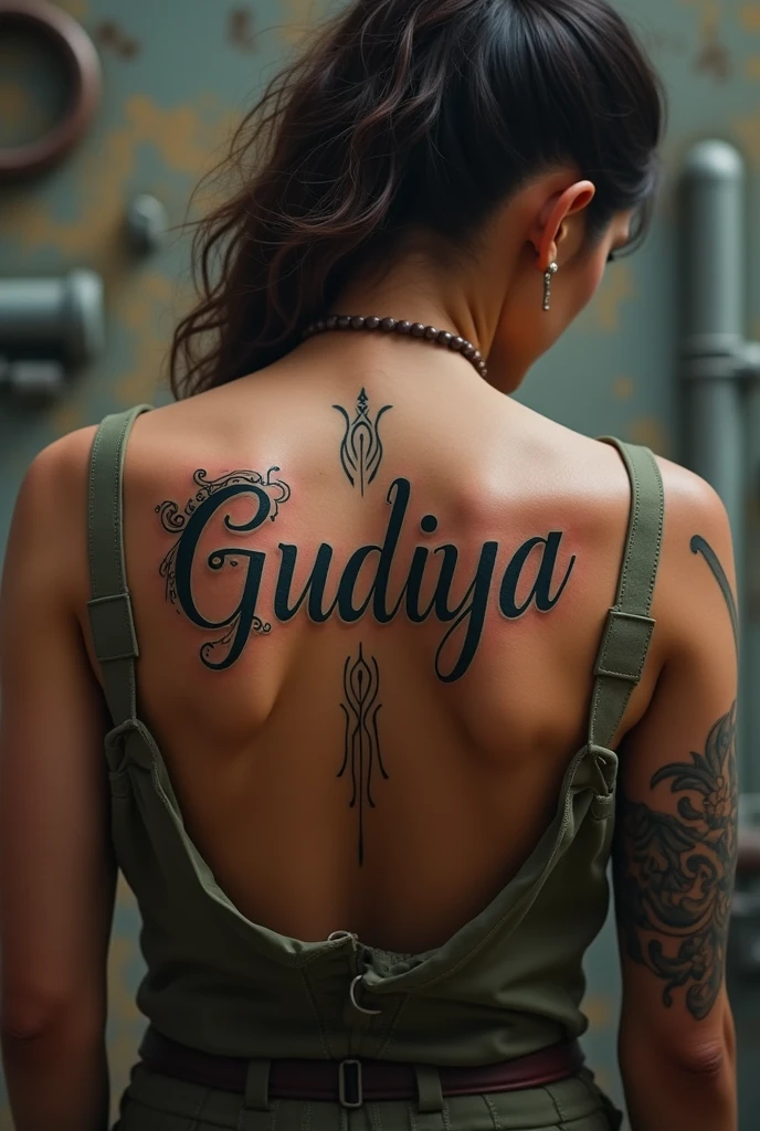 Gudiya name style best  tattoos man in solder
