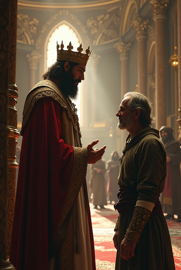 A king with beggar Saying Something 9:16