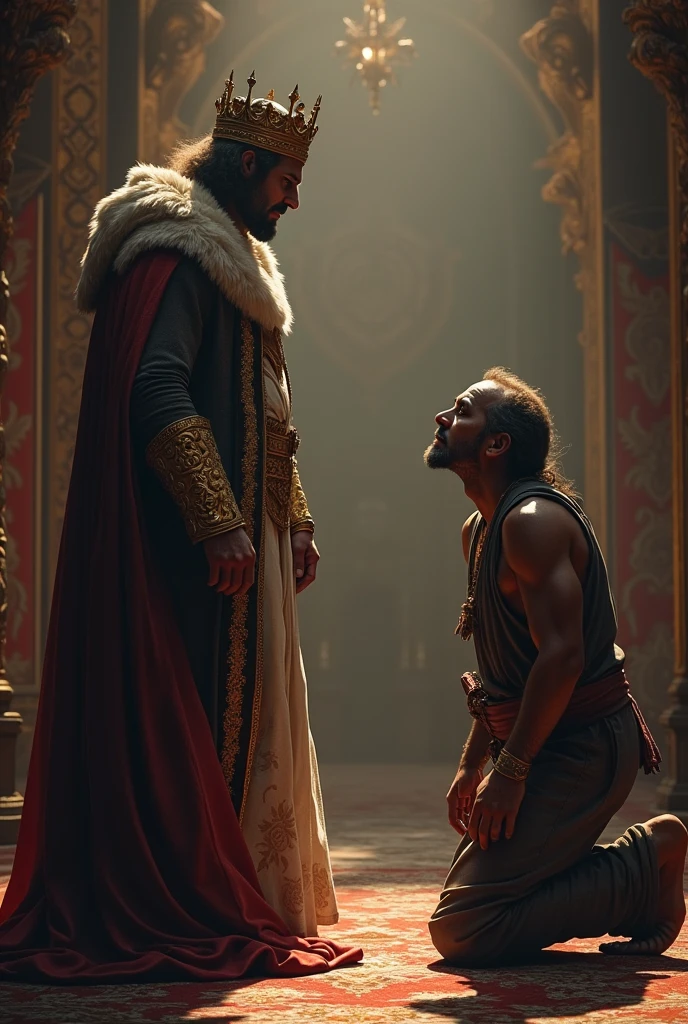 A king with beggar Saying Something In 9:16 Size