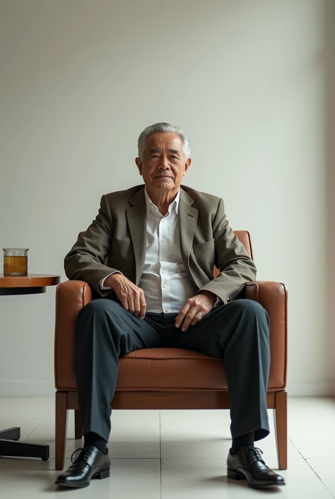 A man sitting on a table chair hd realistic image
