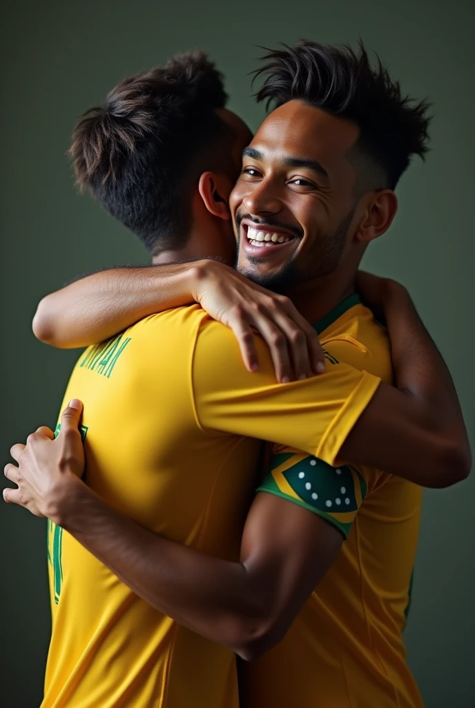 Me hugging Neymar Jr.