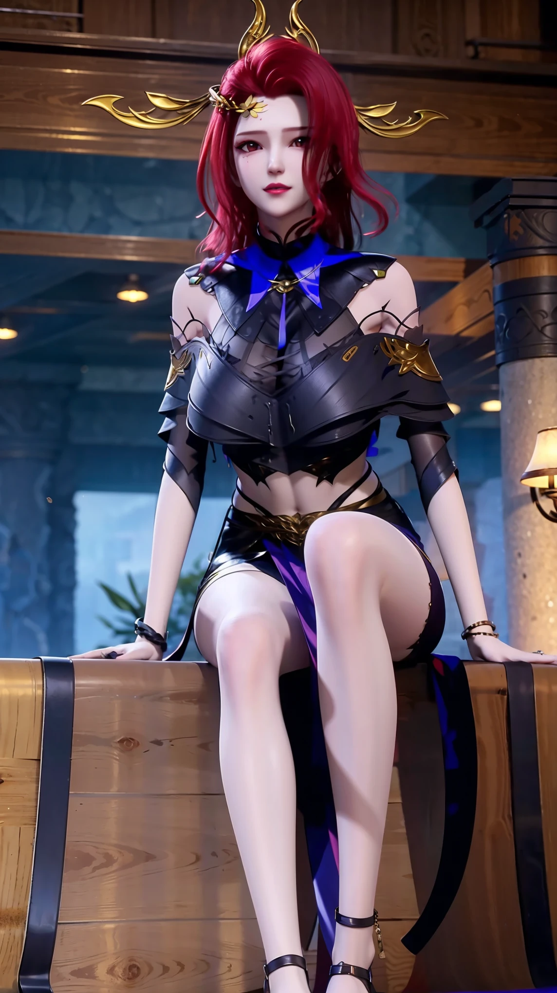 best quality,masterpiece,The Ultimate Solution,Fluffy,Extremely colorful,Mature beautiful woman,(Dress school uniform),Lace skirt,(Beautiful woman beheaded),Normal posture,(Kneeling),Kneeling on the bed,shackles,Beheading,collar,barefoot,Normal posture