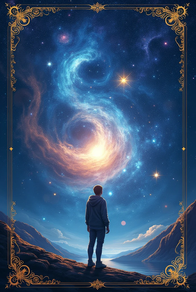 Create a space notebook cover
