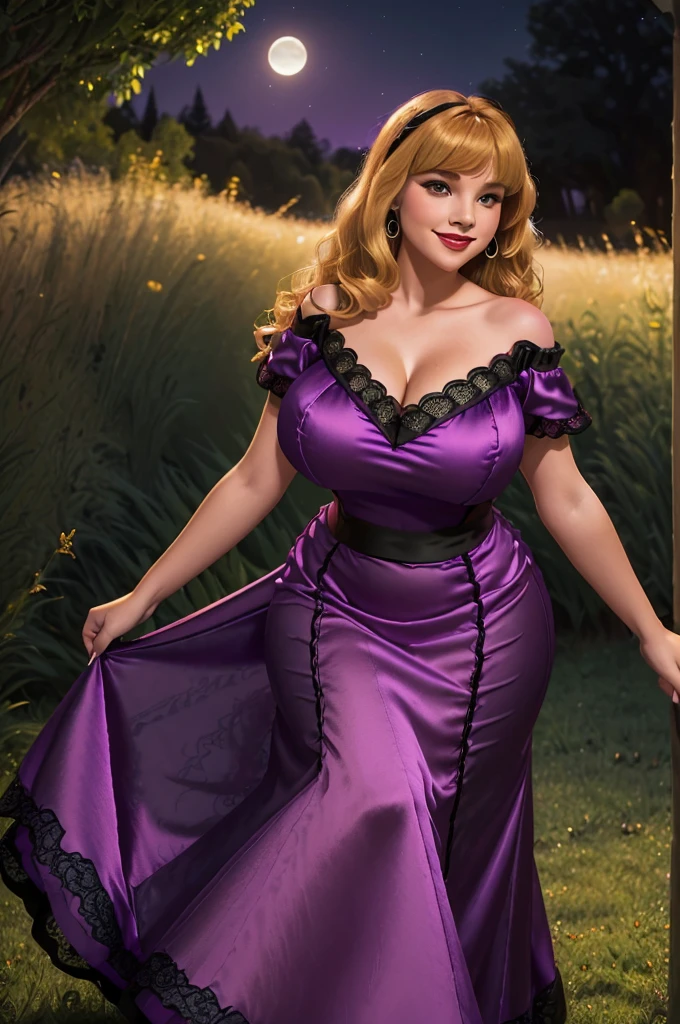 Picture Morgan Fairchild, a plump 25-year-old, crying as Glinda the Good Witch from Wizard of Oz meets Dorthy in Munchkin Land. has bright blue eyes The images are full of high resolution. Capture every minute detail of a woman's radiant features. It felt like walking into the past. Ultra sharp focus, realistic image, women's clothing. The lights are twinkling and amazing. 8K vast shooting format, full view