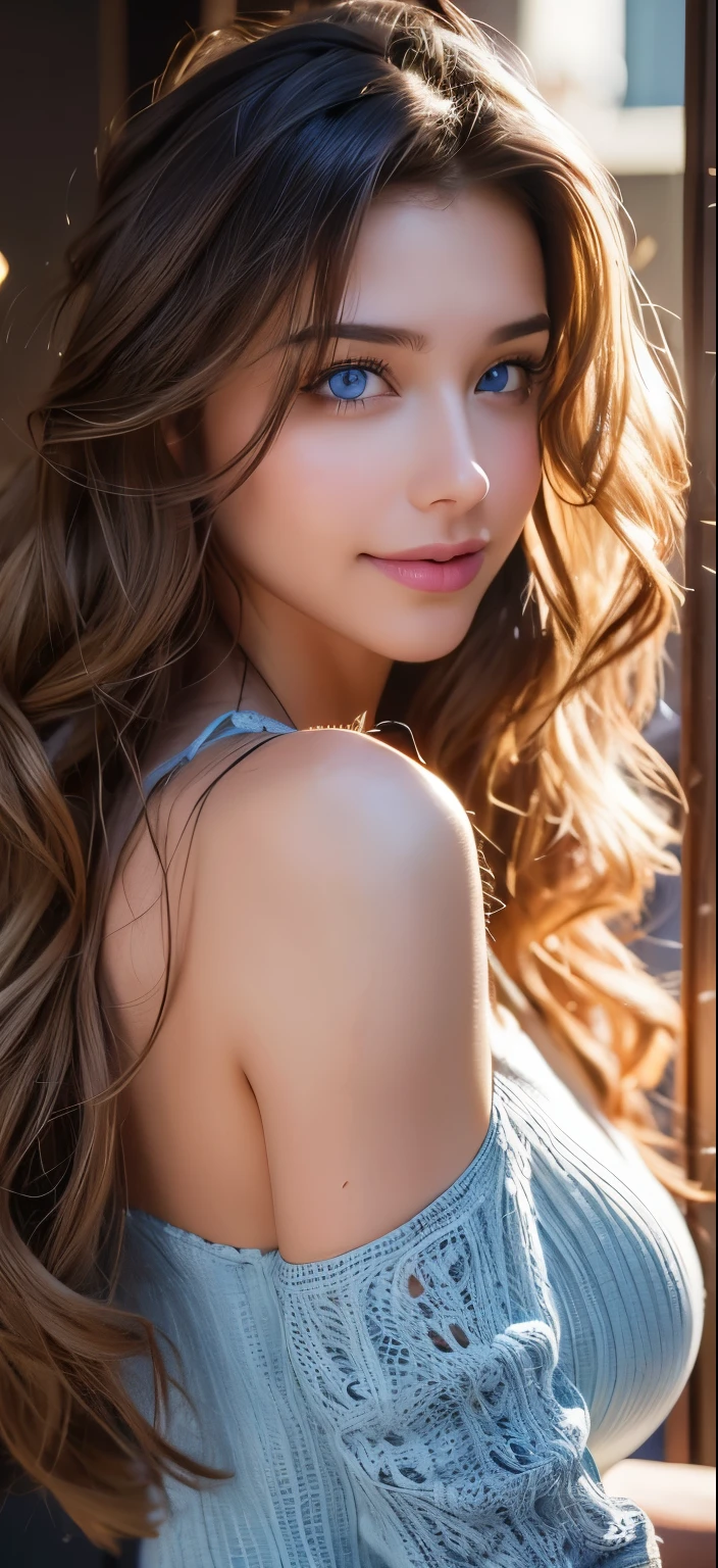 Super realistic eyes, tied hair, full body photo, sexy face, long hair, ((super realistic)), MILF, full body photo, ((super realistic)). ((Masterpiece)), ((Best Quality)), ((Ultra Realistic)), MILF, MILF, Perspective, Highly Detailed, Perfect Seduction, Best Quality, Definition Quality, Beautiful, European, Female, French, Woman, Italian, Smiling, Blue Eyes, Jewelry, Blue Eyes, Realistic, High Resolution, Soft Light, Glowing Skin, (Detailed Face), Wavy wavy hair, attractive appearance, smile, perfect style, perfect balance,
Translated with DeepL.com (free version)