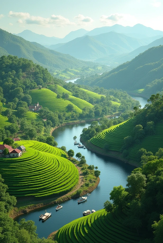 I want to creat a 3D image of the sylhet division in bangladesh