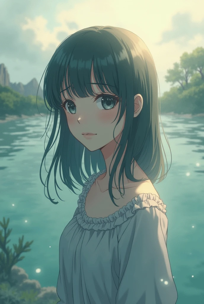 Anime scene: The heroine falls into,Dreams and reality intertwined,She vaguely saw the happy times in the past,The picture is full of loss and helplessness。The narrator describes the dream as still in the dream,A lovelorn person is not afraid of the distance between mountains and seas