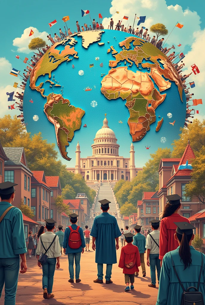 Create a collage or drawing that represents the DCOMC's Vision. This is the vision of DCOMC " A leading higher education institution of excellence producing employable and transformational graduates for social and economic development. Put some explanation 3 to 5 sentences 