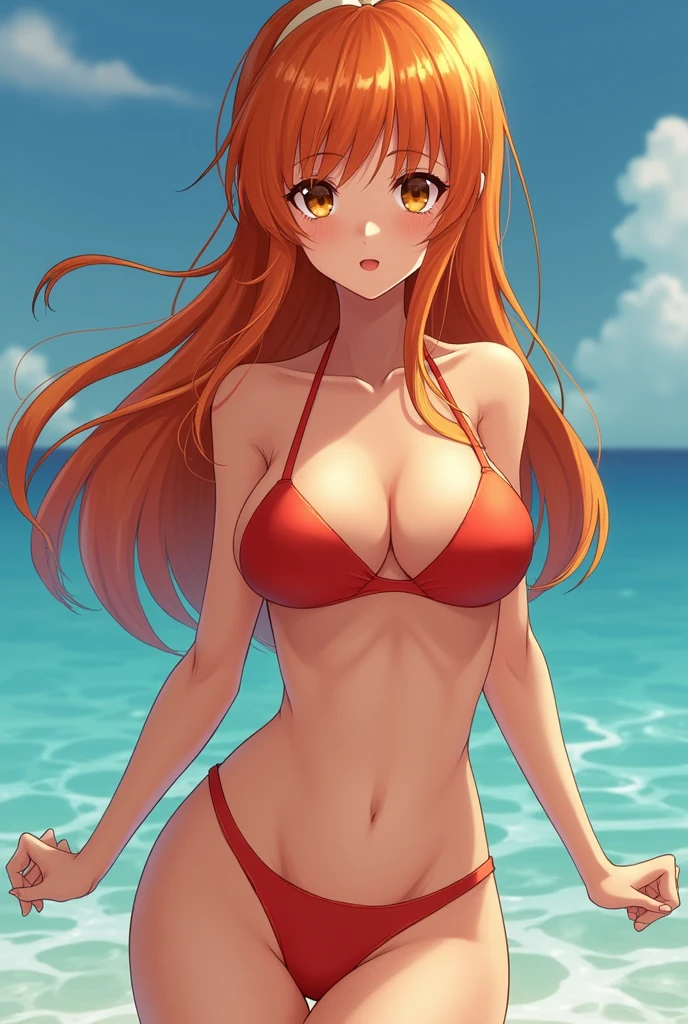 Make Nami in one piece without clothes with her breasts out NOW WITHOUT A BIKINI