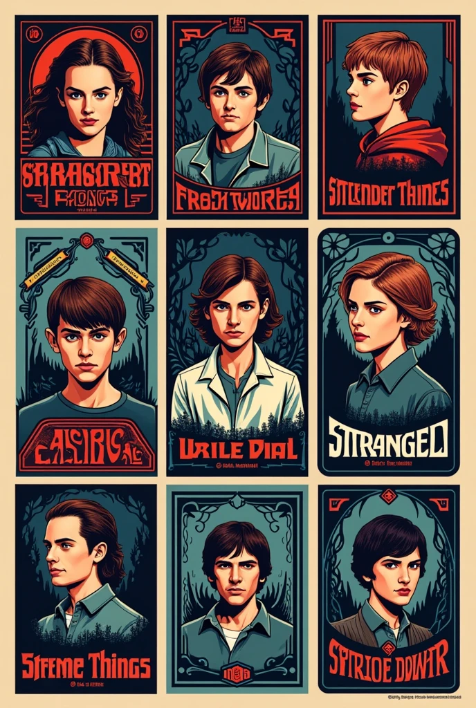 Create some labels for stranger things notebooks